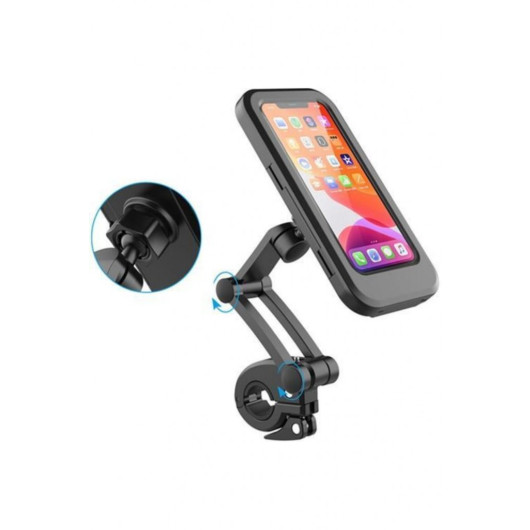 Adjustable Waterproof Portable Magnet Motorcycle , Bicycle Phone Holder