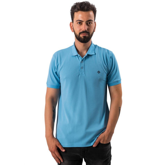 Men's Polo T-Shirt-Blue