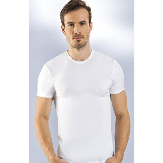 Men's Undershirt  Short Sleeves Round Neck Modal Fabric