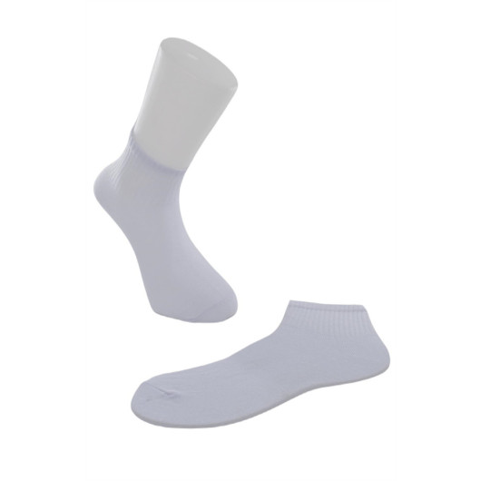 Men's Comfortable Flexible Durable Cotton 3 Pcs Derby Half Collar Booties Socks