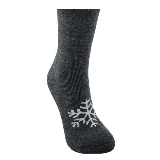 Dode Flora Women's Extra Thick Wool Snowflake Patterned Thermal Socks