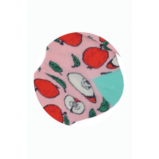 Flora Men's Apple Patterned Active Socks Pink - 41/44