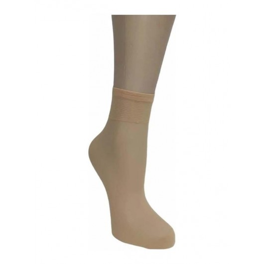 Müjde Women 12 Pcs 20 Den Matte Toe Reinforced Durable Flexible Socks