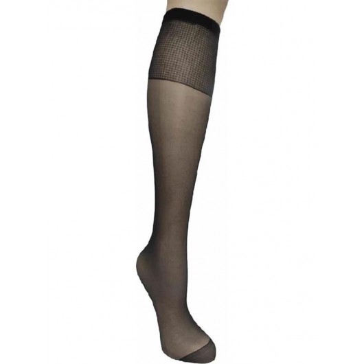 Müjde Women 20 Den Matte Toe Reinforced Durable Flexible Knee Length Trousers Socks