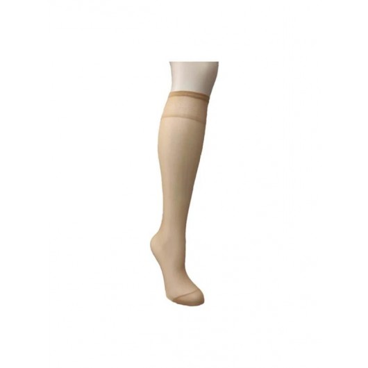 Müjde Women 3 Pcs 20 Den Matte Toe Reinforced Durable Flexible Knee Length Pant Socks