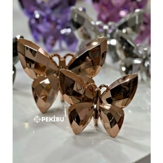Two-Piece Acrylic Butterfly, Copper Color