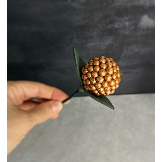 Artificial Flower Bud Copper Color