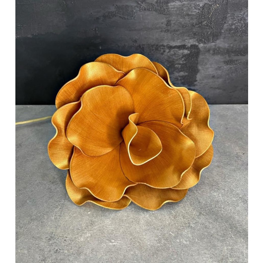 Decorative Artificial Latex Flower In Golden Color