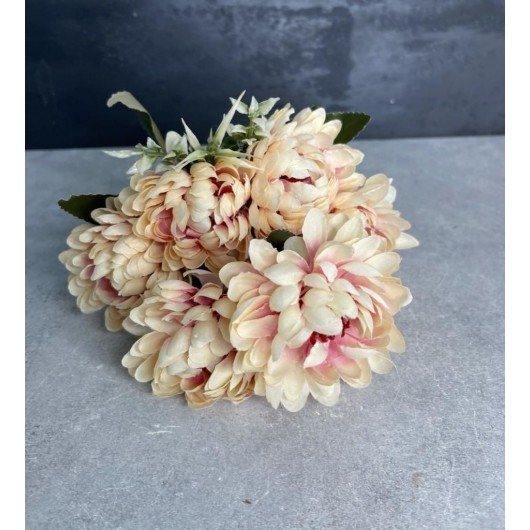 Small Artificial Carnations Bouquet Light Orange/Salmon