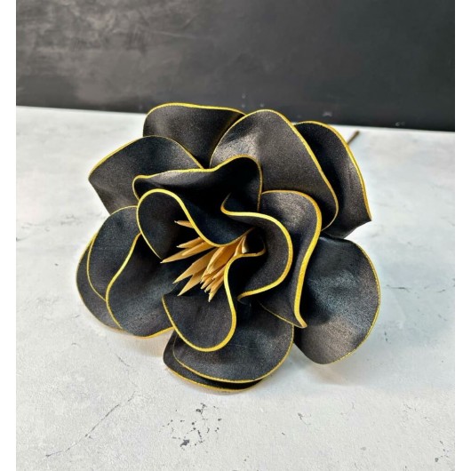 Latex Eva Flower Black