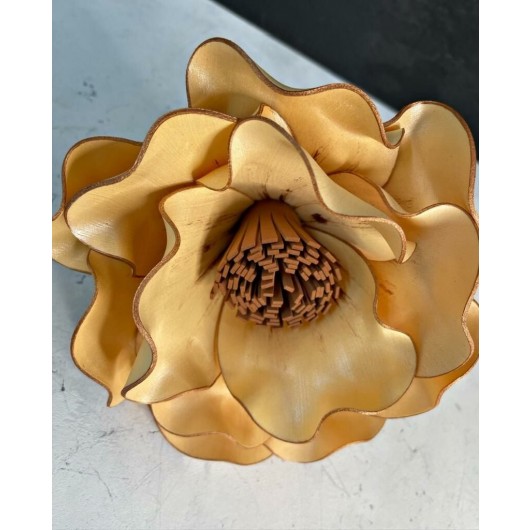 Decorative Artificial Latex Flower Light Orange/Salmon