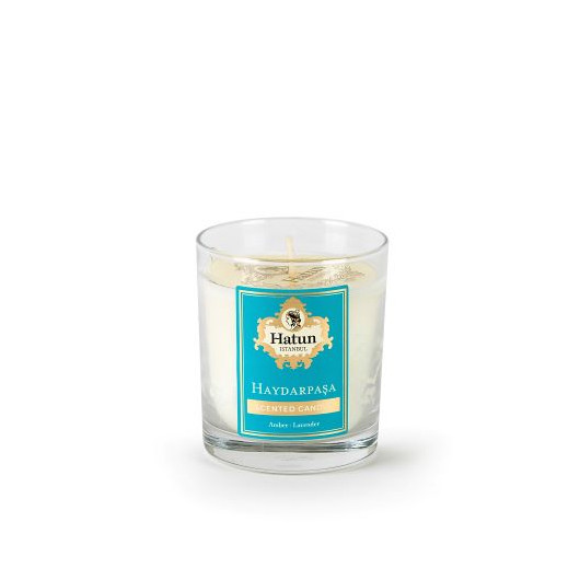 Hatun İstanbul Haydarpaşa Sticker Glass Cup Scented Candle 130 Gr