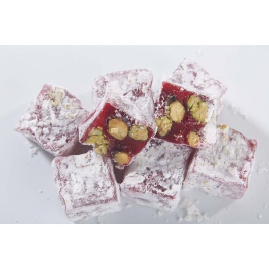 Hatun İstanbul Double Roasted Turkish Delight With Pomegranate And Pistachio 450 Gr