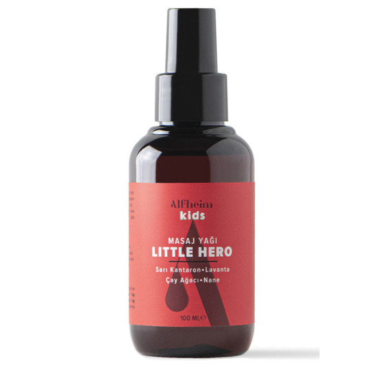 Alfheim Little Hero Massage Oil/ For Baby And Children/ For Wounds And Burns/Sensitive Skin/100 Ml