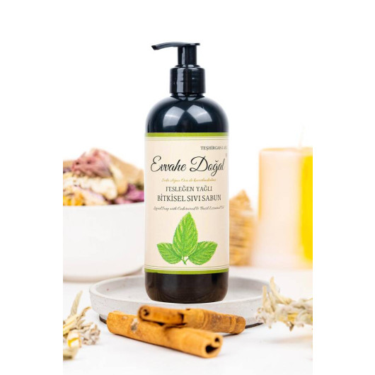 Basil Oil Liquid Soap Fortified With Cedar Tree Extract (400Ml)