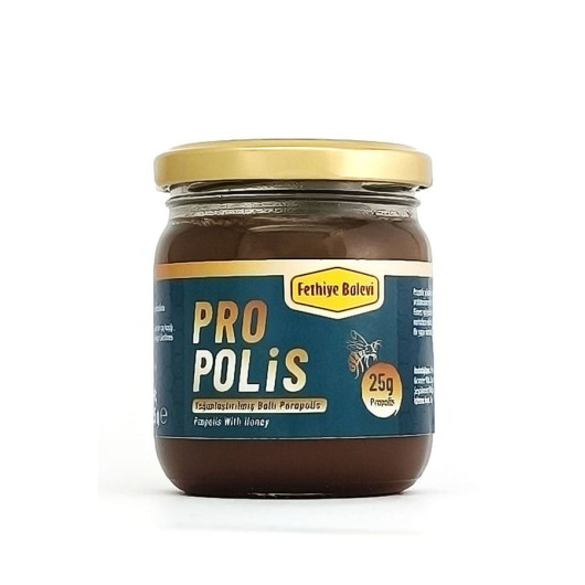 100% Organic Propolis Honey Mixture Fethiye Balevi 225 Gr