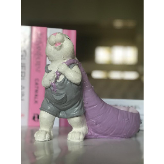 تمثال أرنب بكيس جزرة  وعاء للزرع للديكور