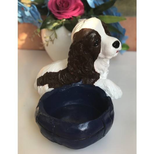 Decorative Bowl Dog Statue