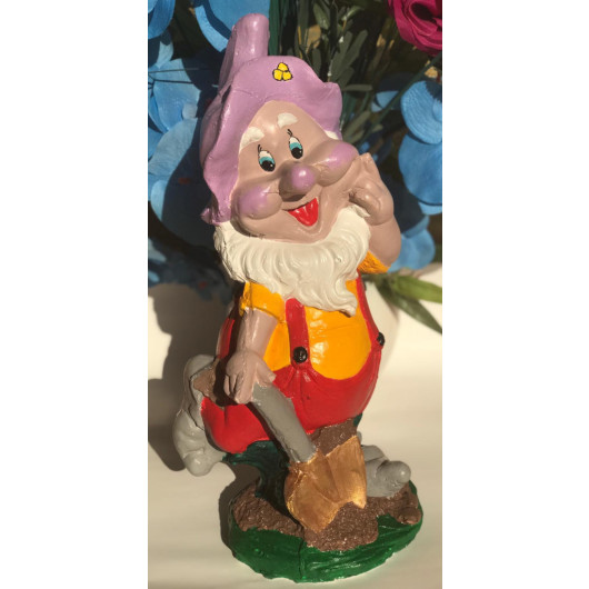 Garden Gnome With Decorative Shovel