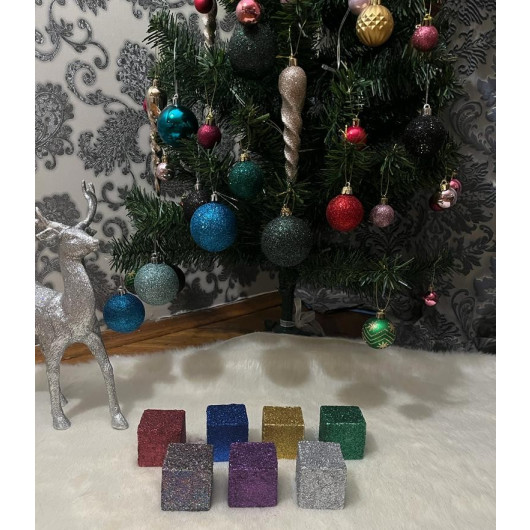 Glitter Cube Ornaments