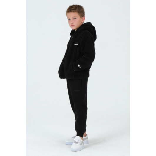 Boys Plush Cargo Pocket Top