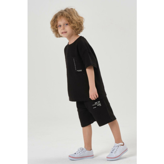 Boy Shorts Crew Neck Top Set