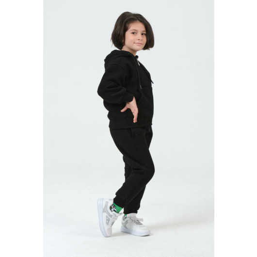 Girls Hooded Tracksuit Set