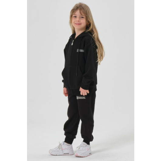 Seasonal Lycra Free Girls Tracksuit