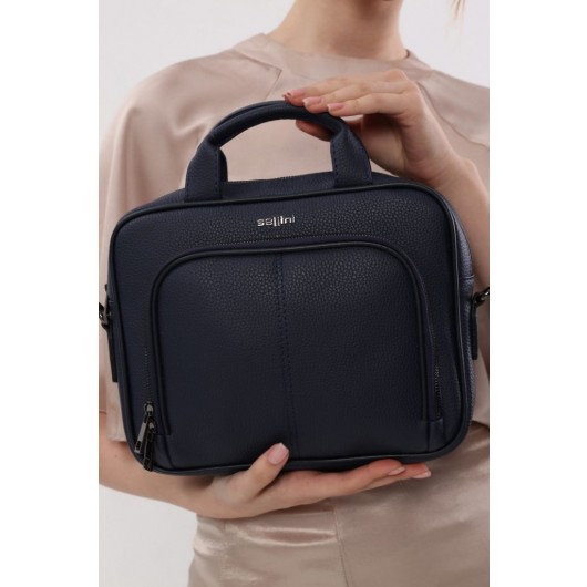 Notebook Tablet And Document Bag 12'' Inch Unisex Navy