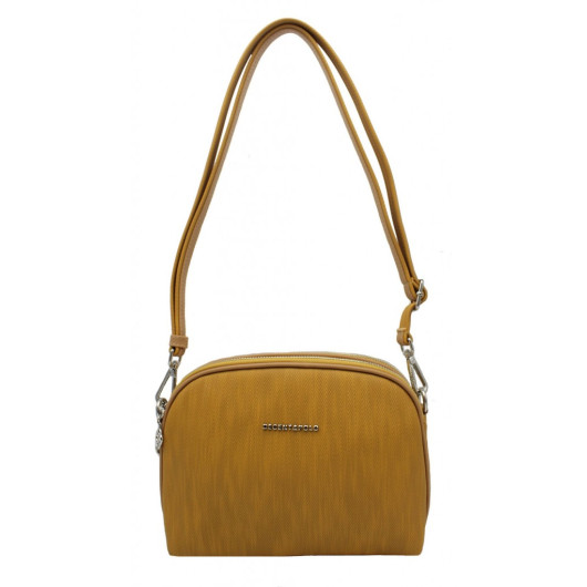 Women's Shoulder And Crossbody Bag Two-Compartment Mustard