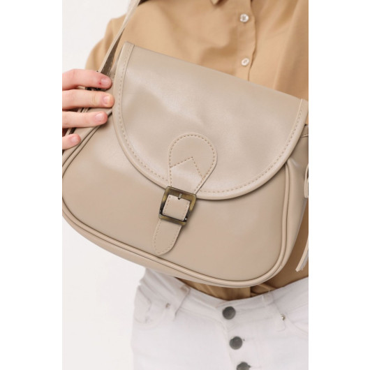 Women's Clamshell Crossbody Bag Mink