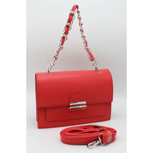 Locked Red Women's Hand, Shoulder And Crossbody Bag