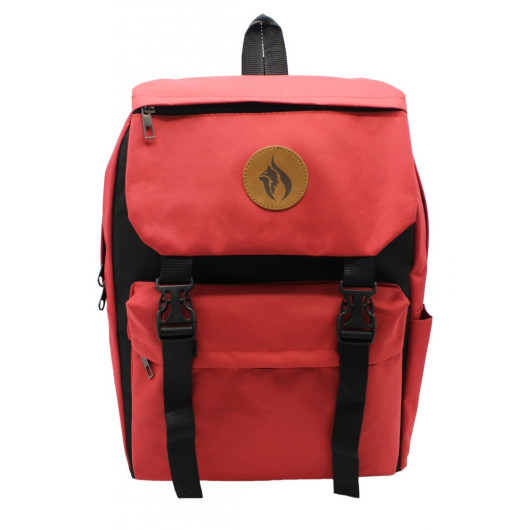 Waterproof Impertex Fabric Unisex Red -Black Backpack