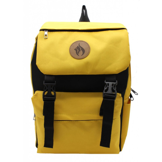 Waterproof Impertex Fabric Unisex Yellow-Black Backpack