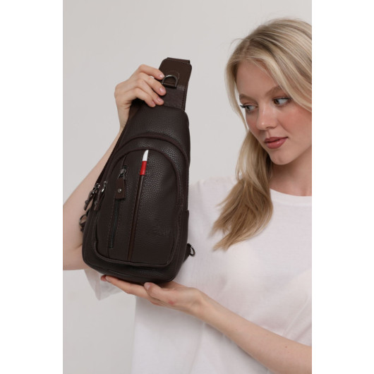 Unisex Brown Shoulder Bag Body Bag