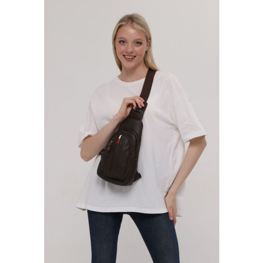 Unisex Brown Shoulder Bag Body Bag