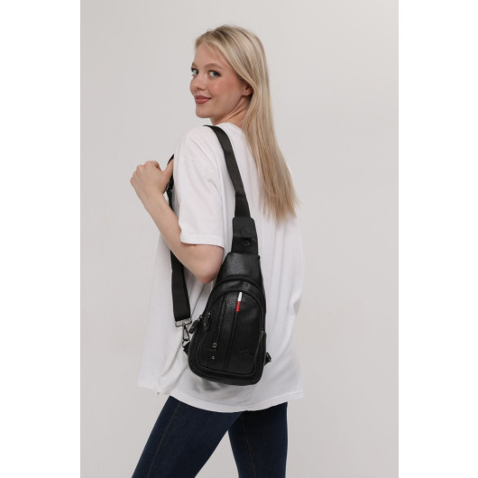 Unisex Black Shoulder Bag Body Bag Freebag