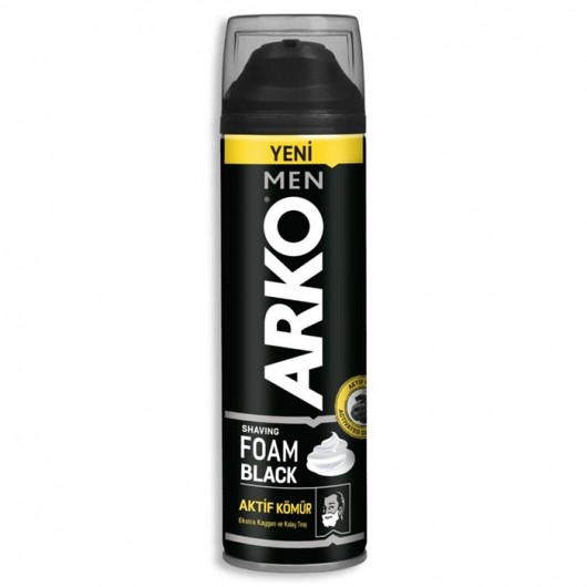 Arko Men Activated Charcoal Shaving Foam Black 200 Ml