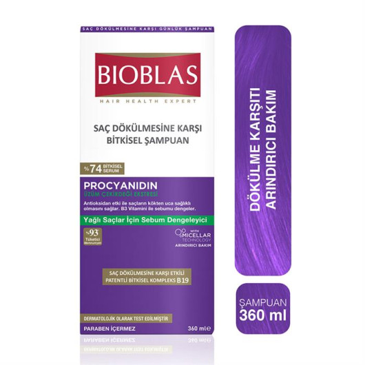 Bioblas Shampoo Procyanidin Anti Stress Effective 360 Ml