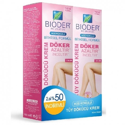 Bioder Bio Epilation Herbal Extract Hair Removal Cream 100 Ml + 2Nd Place 50% Off