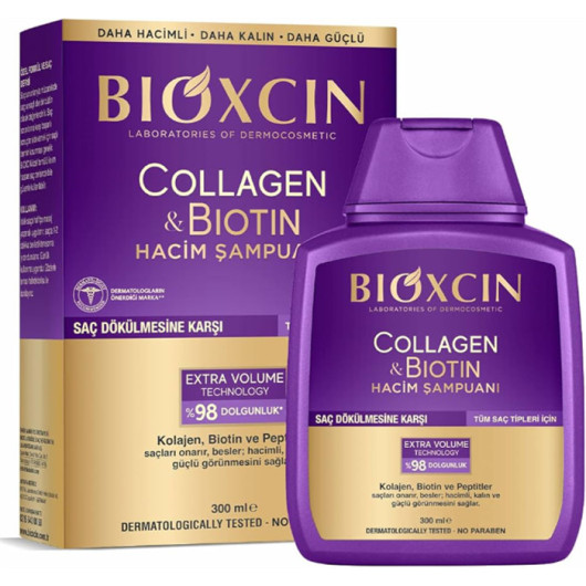 Bioxcin Collagen Biotin Shampoo 300Ml
