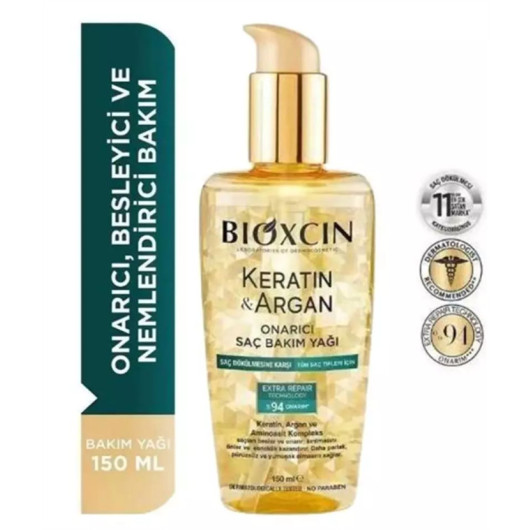 Bioxcin Keratin Argan Hair Care Oil 150 Ml