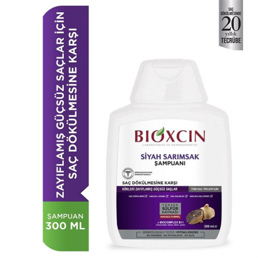 Bioxcin Shampoo With Black Garlic Extract 300 Ml