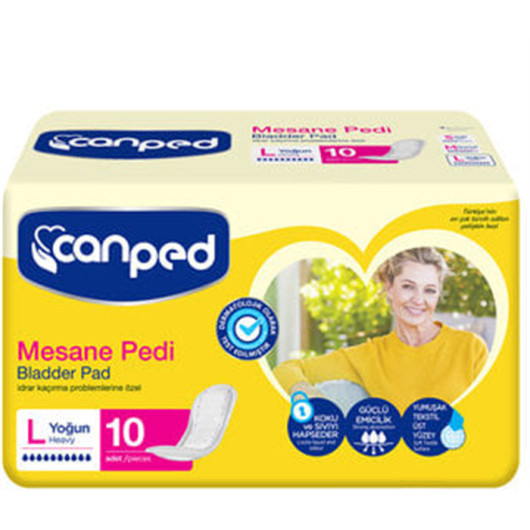 Canped Bladder Pad Large Size 10 Pack