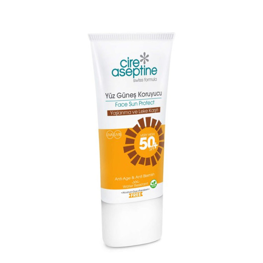 Face Sunscreen Cream Anti-Aging And Stain +50 Spf 50 Ml