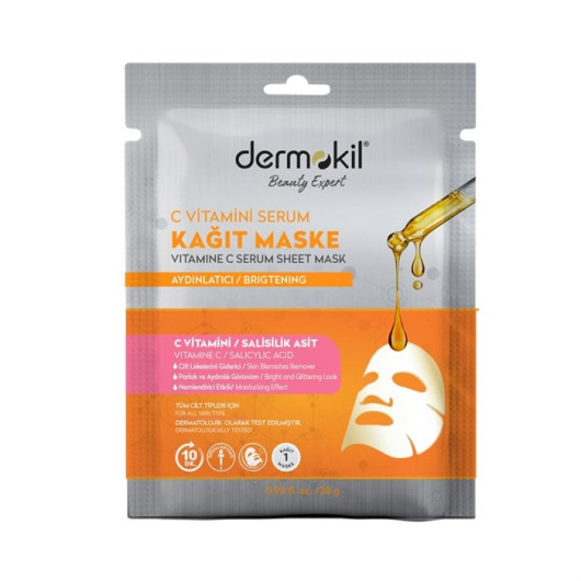 Dermokil Vitamin C Serum Paper Mask 28 Gr