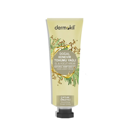Dermokil Hand And Body Cream With Hemp Seed Oil Extract 75 Ml
