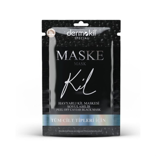 Dermokil Special Black Clay Mask With Peelable Caviar 15 Ml
