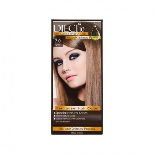 Dieci10 Eco Kit Hair Color 7.0 Auburn 50 Ml