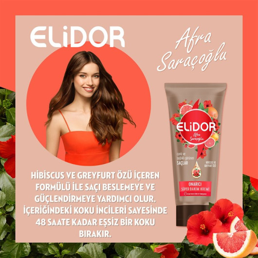 Elidor Hair Care Cream Lively And Healthy Looking Hair By Afra Saraçoğlu 170 Ml
